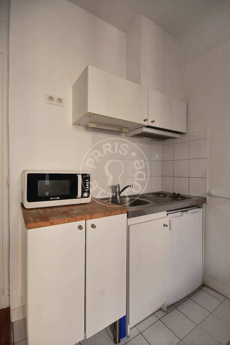 Cuisine Studio meublé - 16m²  - Convention - Paris
