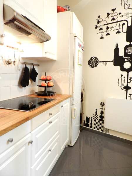 Cocina Piso amueblado - 79m²  - 2 dormitorios - Nation - París