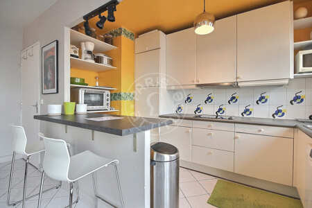 Cocina Piso amueblado - 48m²  - 1 dormitorio - Tolbiac - París