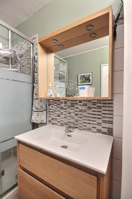 Baño Piso amueblado - 48m²  - 1 dormitorio - Tolbiac - París