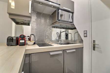 Cocina Estudio amueblado - 19m²  - Montorgueil - París