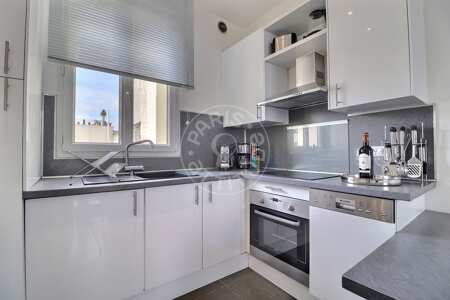 Cocina Piso amueblado - 35m²  - 1 dormitorio - Saint-Lazare - París