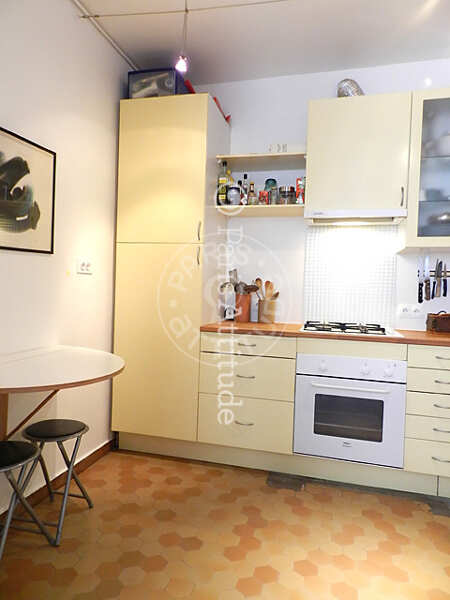 Kitchen Furnished apartment - 64m²  - 1 bedroom - Gare de l'Est / Gare du Nord - Paris
