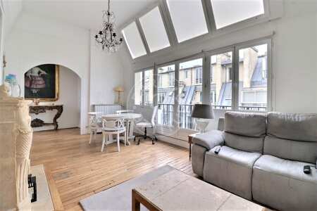 Wohnzimmer Möblierte maisonette - 52m²  - 2 Zimmer - Parc Monceau - Paris