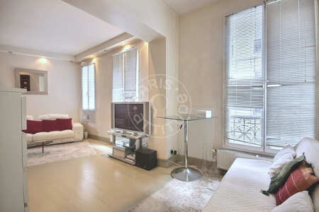 Living room Furnished apartment - 50m²  - 1 bedroom - Victor Hugo - Paris