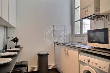 Cocina Piso amueblado - 63m²  - 2 dormitorios - Arc de Triomphe - París