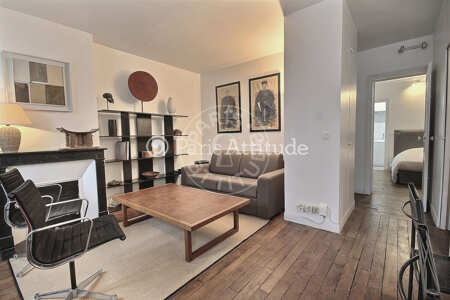 Living room Furnished apartment - 42m²  - 1 bedroom - Saint-Germain - Paris