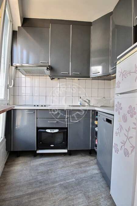 Küche Möblierte wohnung - 38m²  - 1 Zimmer - Motte-Piquet Grenelle - Paris