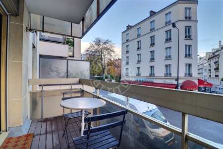 Balcon Appartement meublé - 82m²  - 2 chambres - Neuilly-sur-Seine