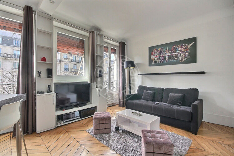 Living room - Furnished studio - Paris 75017 - 8772