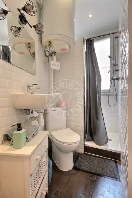 Baño Estudio amueblado - 26m²  - Tolbiac - París