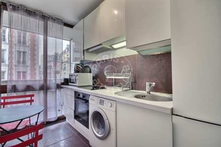 Kitchen Furnished apartment - 45m²  - 1 bedroom - Trocadéro - Paris