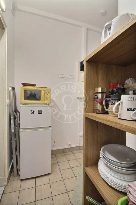 Cocina Estudio amueblado - 21m²  - Poissonnière - París