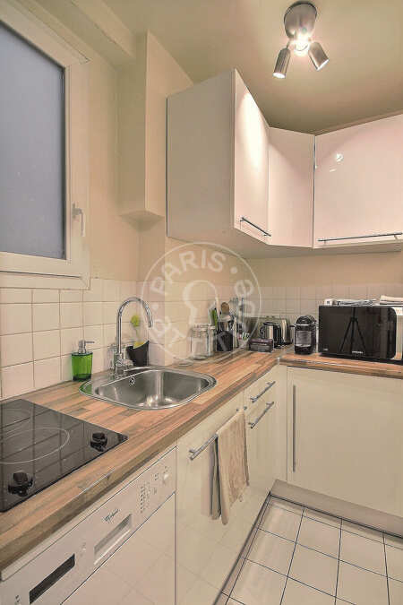 Cozinha Apartamento mobilado - 33m²  - 1 quarto - Oberkampf - Paris