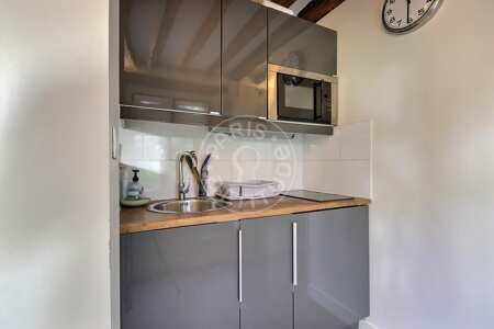 Küche Möblierte studio - 20m²  - Batignolles - Paris