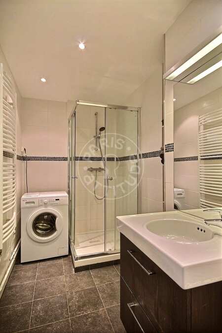 Bathroom Furnished studio alcove - 38m²  - Place Monge - Paris