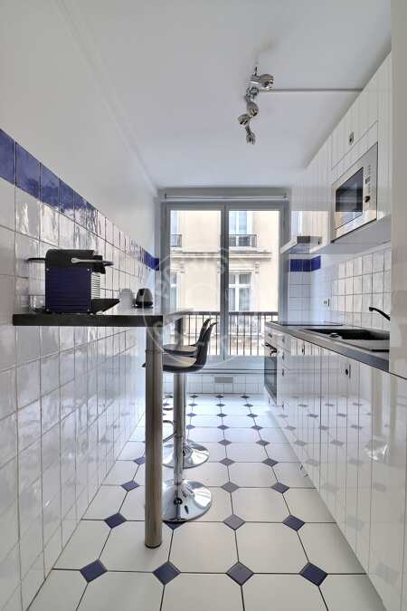 Cozinha Apartamento mobilado - 95m²  - 2 quartos - Saint-Germain - Paris