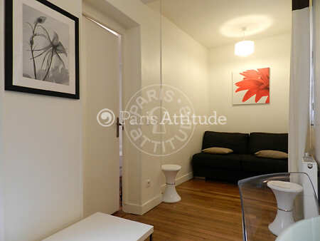 Salon Appartement meublé - 50m²  - 2 chambres - Port Royal / Raspail - Paris
