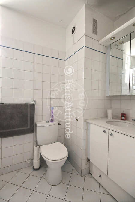 Salle de bain Studio meublé - 28m²  - Bir-Hakeim - Paris