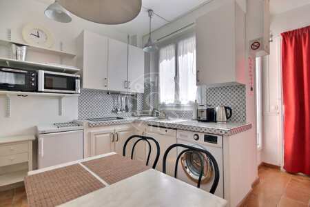 Cozinha Apartamento mobilado - 45m²  - 1 quarto - Tour Eiffel - Paris