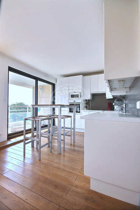 Kitchen Furnished apartment - 70m²  - 2 bedrooms - Levallois-Perret