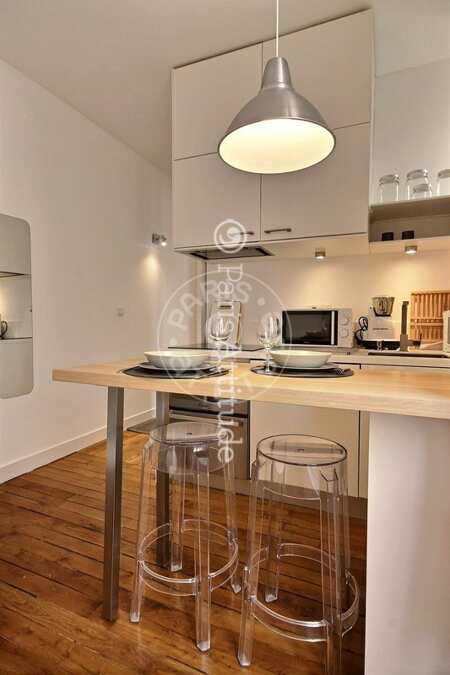 Cuisine Appartement meublé - 28m²  - 1 chambre - Motte-Piquet Grenelle - Paris