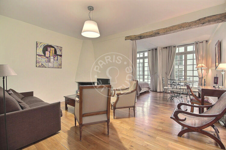 Salon - Studio alcove meublé - Paris 75006 - 8904