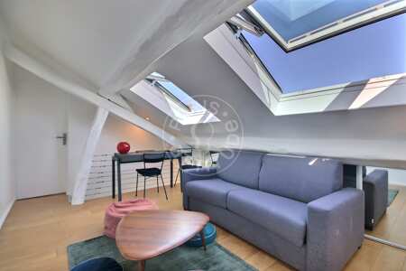 Camera da letto Duplex arredato - 46m²  - 2 locali - Grands Boulevards / Bonne Nouvelle - Parigi