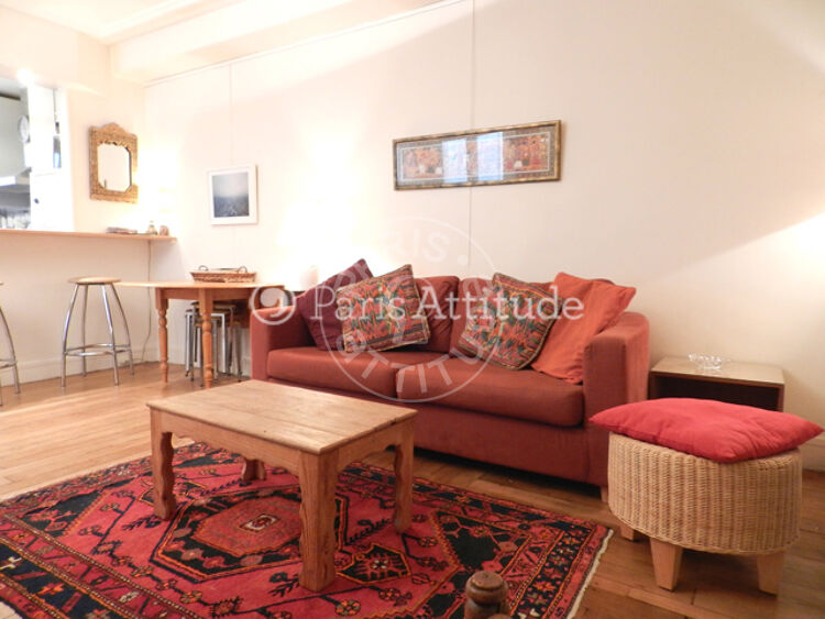 Living room - Furnished 1 bedroom - Paris 75011 - 8936
