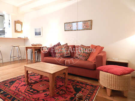 Salón Piso amueblado - 47m²  - 1 dormitorio - Oberkampf - París