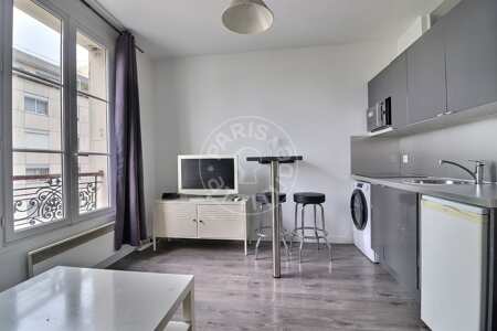Living room Furnished apartment - 27m²  - 1 bedroom - Belleville - Paris