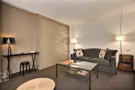Living room Furnished studio - 42m²  - Miromesnil - Paris