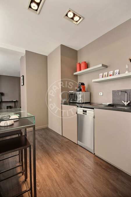 Kitchen Furnished studio - 42m²  - Miromesnil - Paris