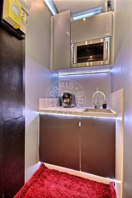 Cozinha Quitinete mobilado - 20m²  - Place d'Italie - Paris