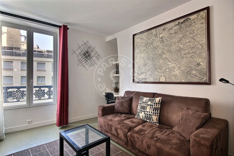 Living room - Furnished 1 bedroom - Neuilly-sur-Seine 92200 - 8987