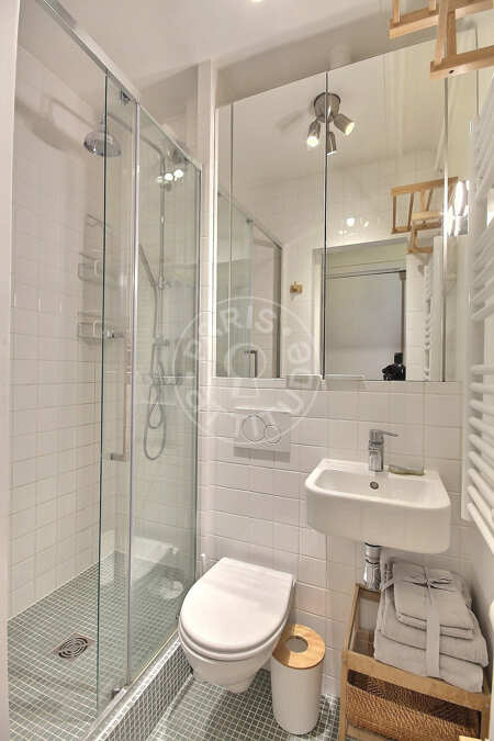 Baño Estudio amueblado - 20m²  - Poissonnière - París