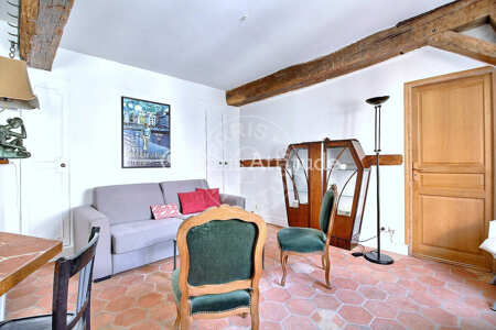 Salon Appartement meublé - 41m²  - 1 chambre - Montorgueil - Paris