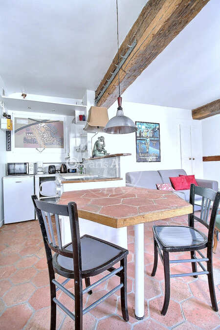 Cuisine Appartement meublé - 41m²  - 1 chambre - Montorgueil - Paris