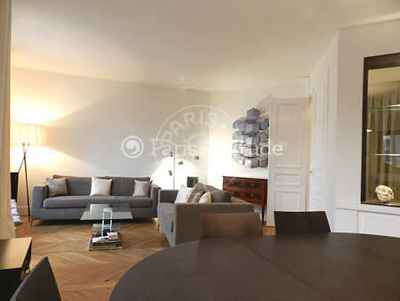 Wohnzimmer Möblierte wohnung - 80m²  - 1 Zimmer - Port Royal / Raspail - Paris