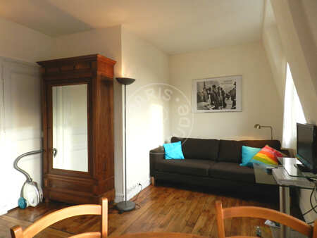 Wohnzimmer Möblierte wohnung - 34m²  - 1 Zimmer - Place Monge - Paris