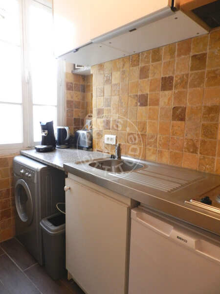 Küche Möblierte wohnung - 34m²  - 1 Zimmer - Place Monge - Paris