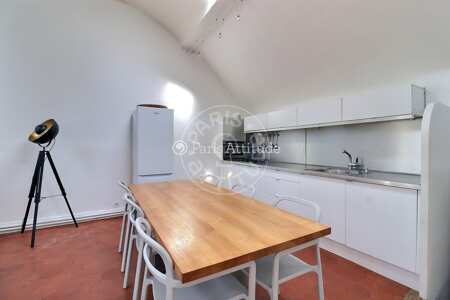 Cuisine Duplex meublé - 80m²  - 2 chambres - Montorgueil - Paris