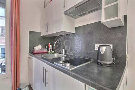 Cuisine Appartement meublé - 30m²  - 1 chambre - Gambetta - Paris