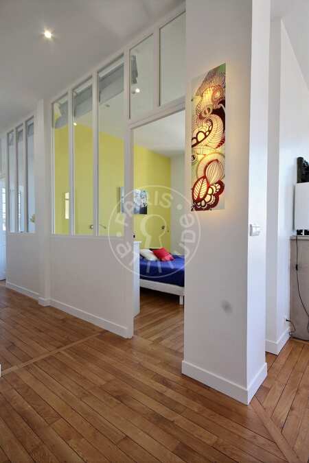 Eingangsbereich Möblierte wohnung - 100m²  - 3 Zimmer - Saint-Paul - Paris