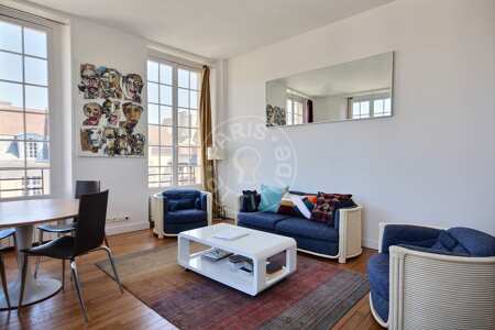 Wohnzimmer Möblierte wohnung - 100m²  - 3 Zimmer - Saint-Paul - Paris