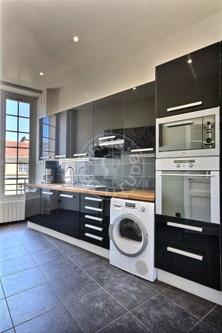 Küche Möblierte wohnung - 100m²  - 3 Zimmer - Saint-Paul - Paris