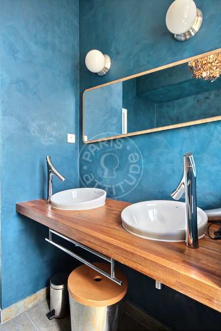 Badezimmer Möblierte wohnung - 100m²  - 3 Zimmer - Saint-Paul - Paris