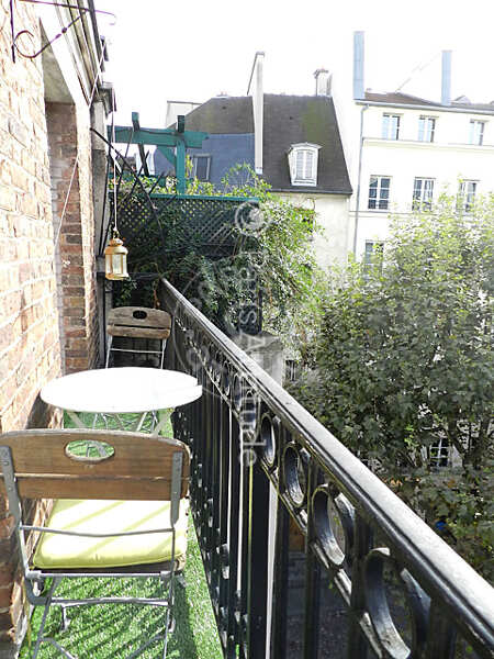 Balcone Duplex arredato - 50m²  - 1 locale - Centre George Pompidou - Parigi