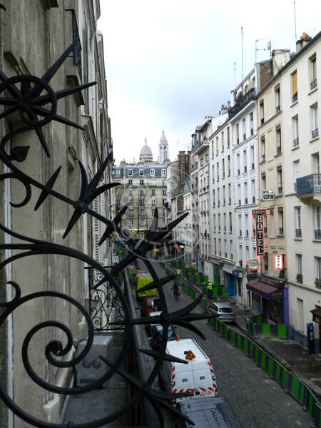 Balcon Appartement meublé - 30m²  - 1 chambre - Jules Joffrin - Mairie du 18ème - Paris