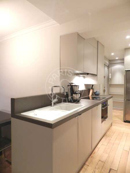 Cozinha Apartamento mobilado - 62m²  - 2 quartos - République - Paris